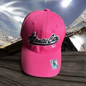 Hot Pink Baseball‎ Hat with Embroidered Front